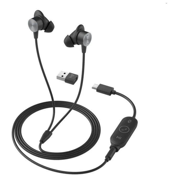 Logitech Zone Wired Earbuds UC - In-Ear Headset - 981-001013 — image 1