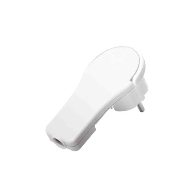 LPS228 POWER PLUG FOR SELF ASSEMBLING, CEE 7 7, FLAT WHITE, LOGILINK — image 1