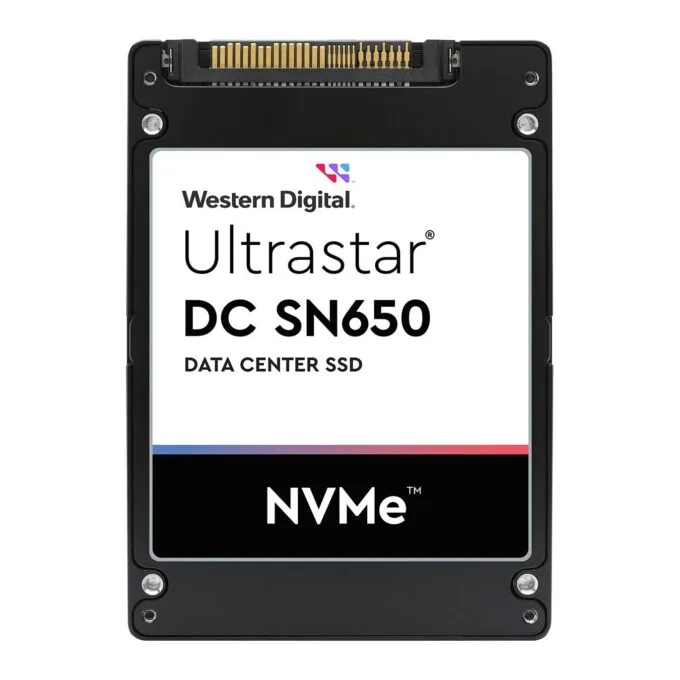 M.2 2.5Zoll WESTERN DIGITAL Ultrastar DC SN650 SSD - SN650 - 7.68TB, U.3 NVMe, 15mm height, TLC — image 2