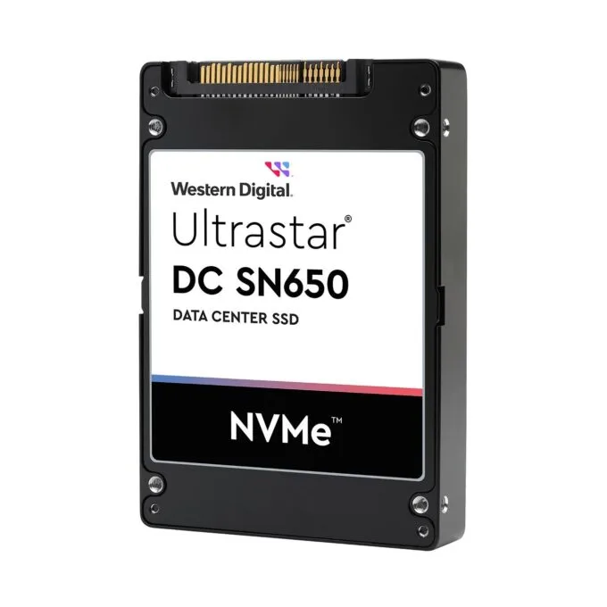 M.2 2.5Zoll WESTERN DIGITAL Ultrastar DC SN650 SSD - SN650 - 7.68TB, U.3 NVMe, 15mm height, TLC — image 1