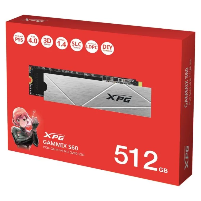 M.2 512GB ADATA XPG - GAMMIX S60 BLADE - PCIe 4.0 x4. NVMe. M.2 2280 — image 8
