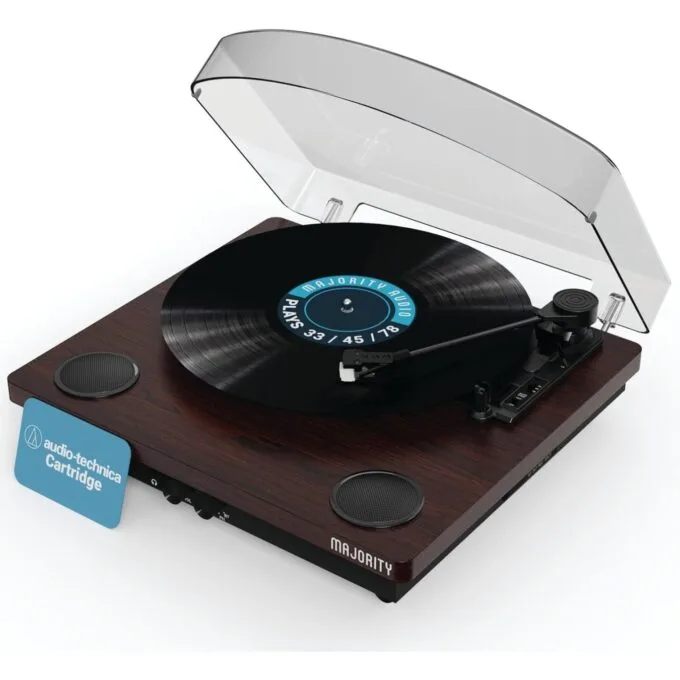 Majority MOTO Turntable - Audio-Technica Cartridge - Digital Record, Cut & BT — image 2