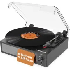 Majority Turntable Belt Drive & Integrated 20W Speakers - TT100 - Oakcastle