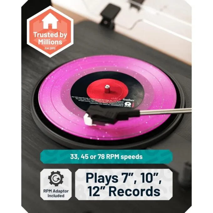 Majority Turntable - TT200 - Belt Drive & 2x External 50W Speakers — image 5