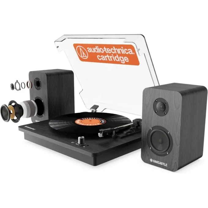 Majority Turntable - TT200 - Belt Drive & 2x External 50W Speakers — image 1