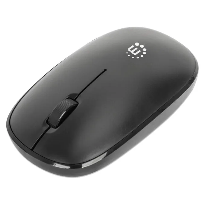 MANHATTAN MW3050 Kabellose USB-Maus 3 Tasten Mausrad schwarz — image 1