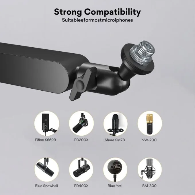 Maono Boom Arm Microphone Bracket - BA92 - Heavy Duty & Fully Adjustable — image 4