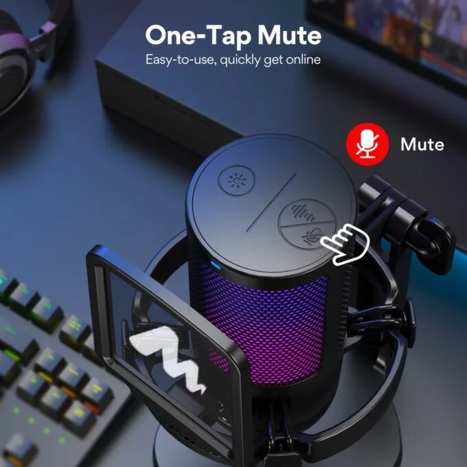 Maono Desktop USB Condenser Microphone - DGM20 - Desktop USB Condenser Microphone — image 3