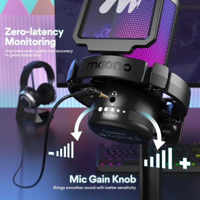 Maono Desktop USB Condenser Microphone - DGM20 - Desktop USB Condenser Microphone — image 5