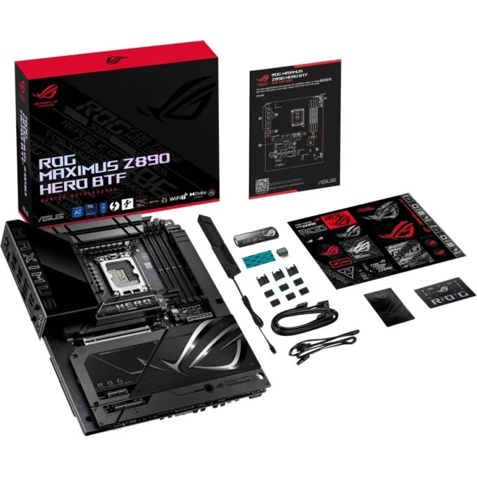 MB ASUS ROG MAXIMUS Z890 HERO BTF - ROG MAXIMUS Z890 HERO BTF - Black, DDR5, 256 GB total, 4 DIMM, ATX — image 8