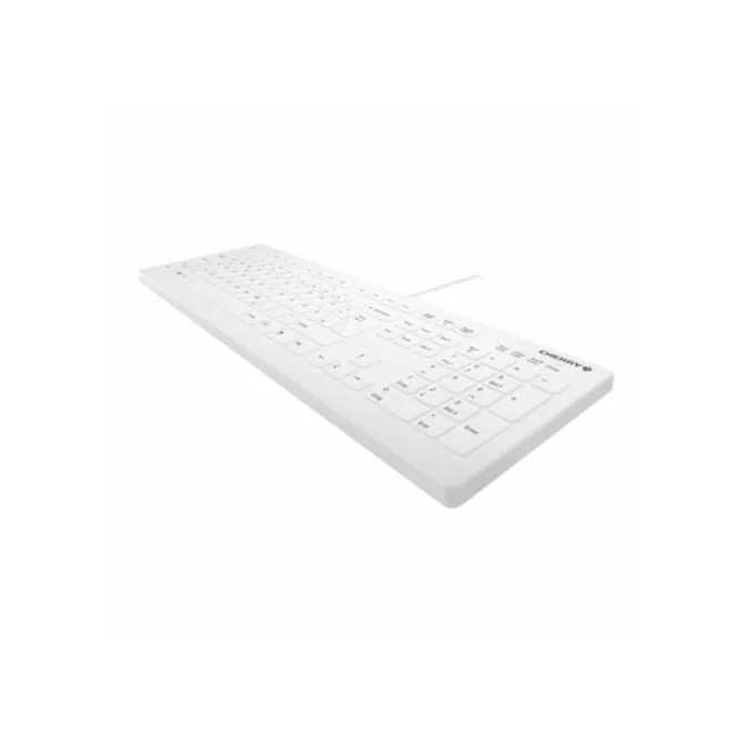 Medical Disinfectable Keyboard - AK-C8112 - Wired White, Full Layout, IP68 Membrane / Autoclavable Cover — image 2