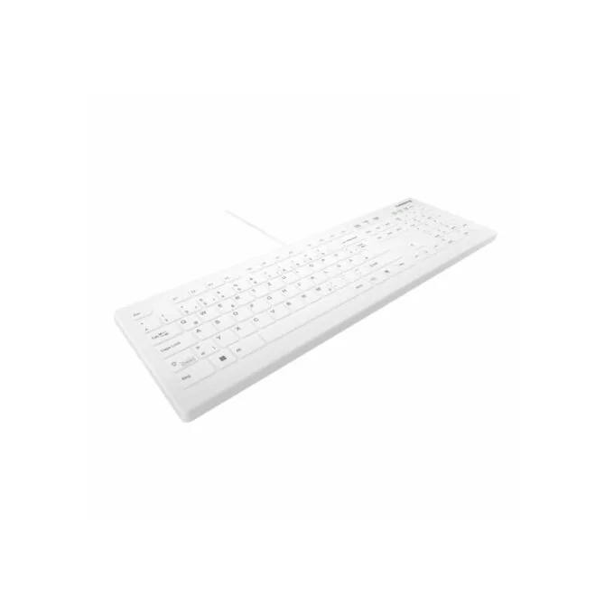 Medical Disinfectable Keyboard - AK-C8112 - Wired White, Full Layout, IP68 Membrane / Autoclavable Cover — image 3