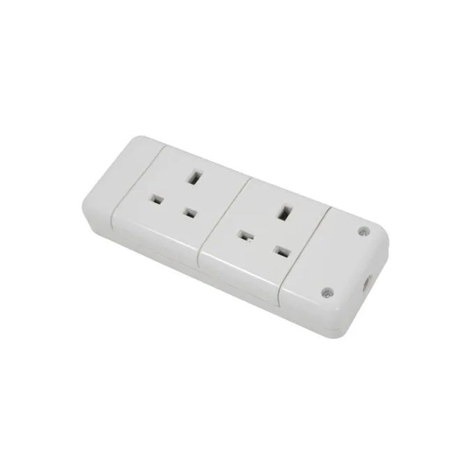 Mercury 2 Gang Trailing Socket - 429.858UK - 2 Gang Trailing Socket — image 1