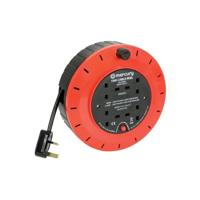 Mercury 4-Gang Extension Reel - 429.872UK - 10.0m — image 1
