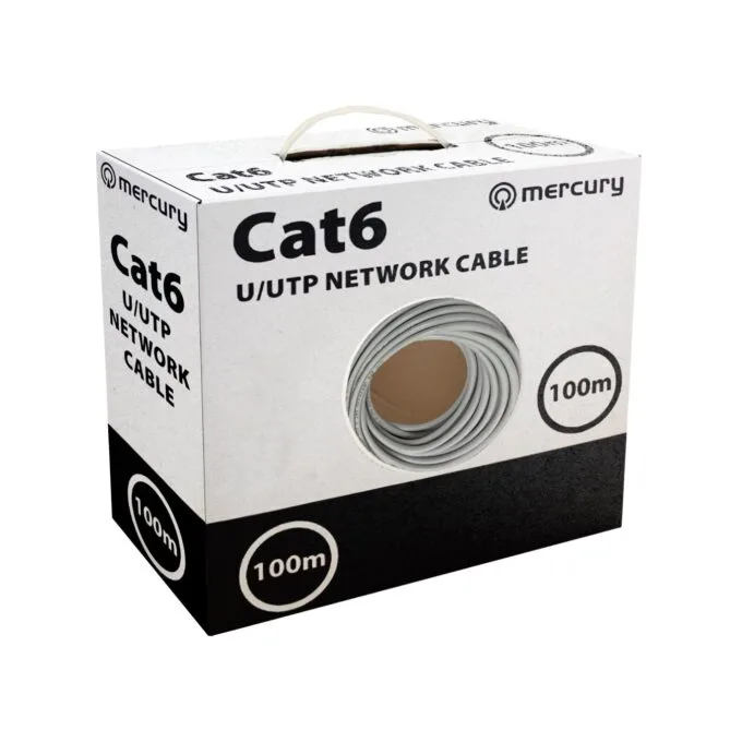 Mercury Cat6 UTP CU Ethernet Cable 100m - 808.030UK - Cat6 UTP CU Ethernet Cable 100m — image 1