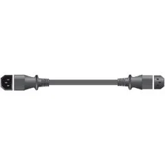 Mercury IEC Extension Lead - 114.051UK - 1.0m Bag