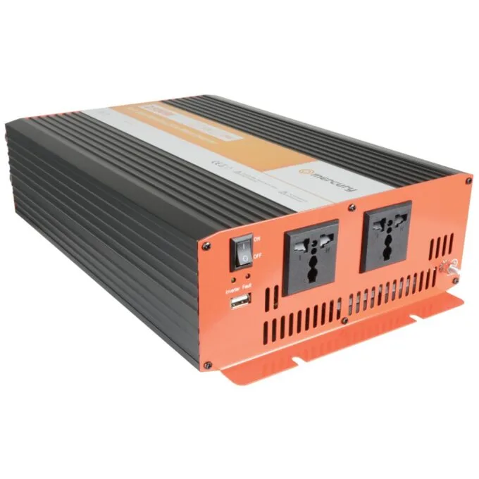 Mercury Inverter - 652.102UK - Pure Sine Wave 12VDC 600W USB — image 1