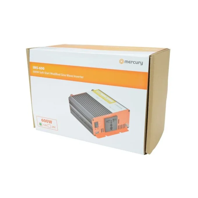 Mercury Inverter - IMS600-12 - 12VDC 600W Inverter + USB 652.004UK — image 4