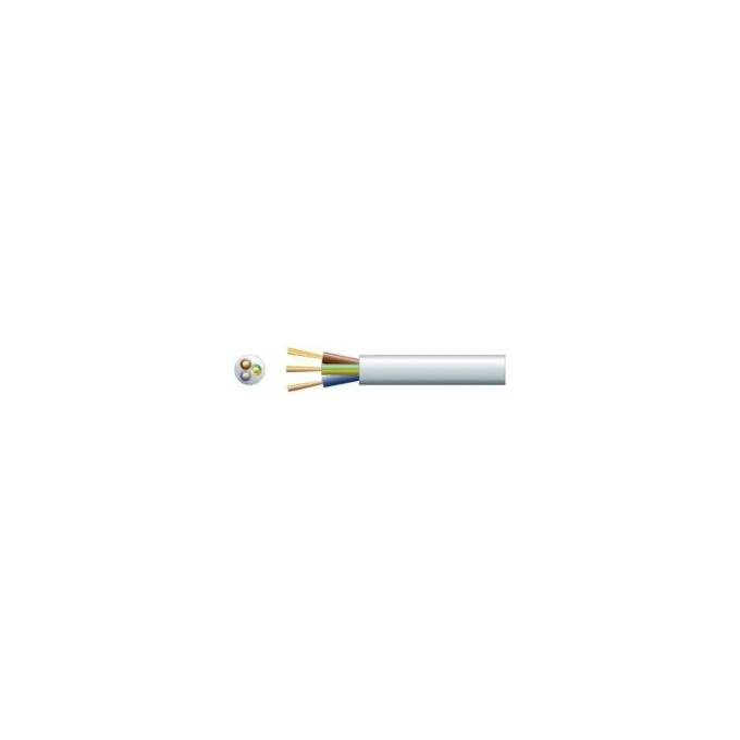 Mercury Mains Power Cable - 804.341UK - 3-Core 10A 1.0mm 100m White — image 1