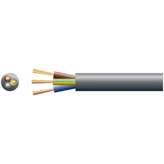 Mercury Mains Power Cable - 804.344UK - 3-Core 10A 1.0mm 100m Black — image 1