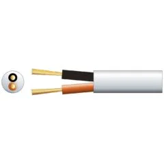Mercury Speaker Cable - 801.817UK - Double Insulated 2x1.15mm White 100m