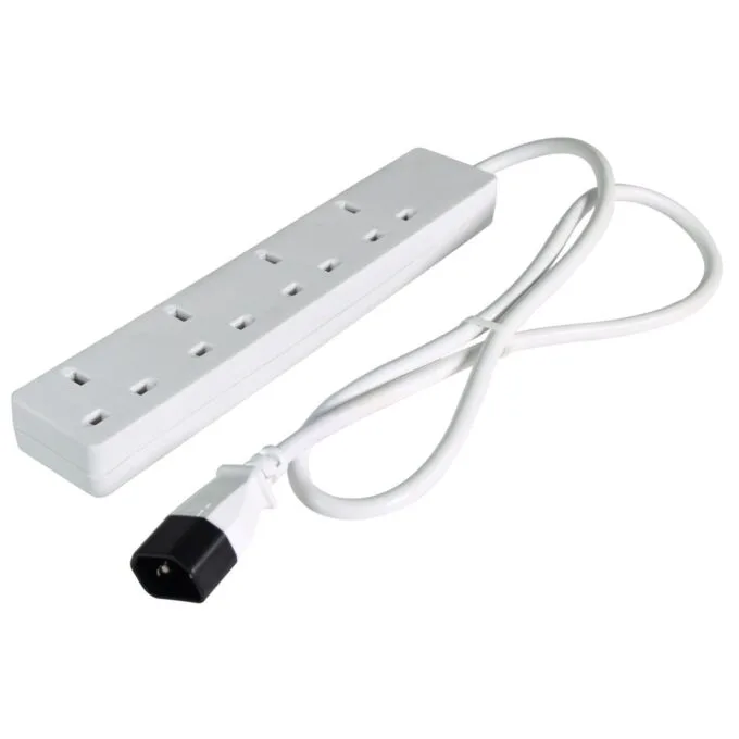 Mercury UPS Extension Cable - 430.012UK - 4-Gang to IEC 1.0m — image 2