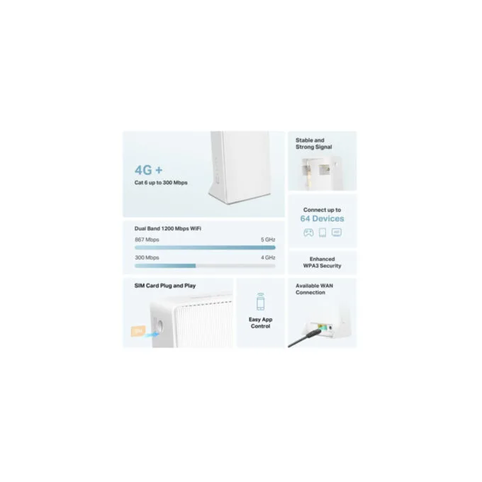 Mercusys MB230-4G - AC1200 Dual-Band 4G+ Cat6 LTE Router — image 3