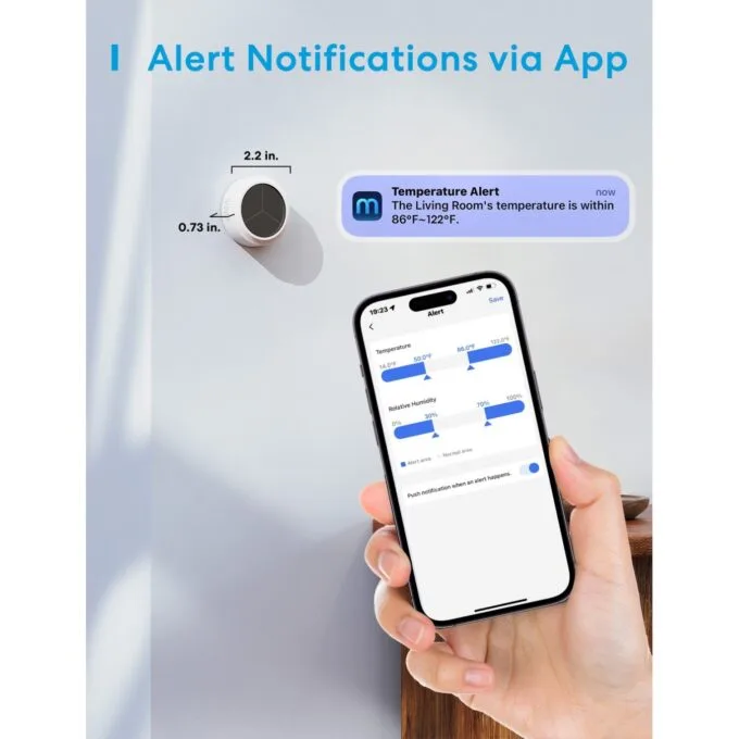 Meross Smart Temperature and Humidity Sensor - MS100FH-UK - HomeKit — image 6