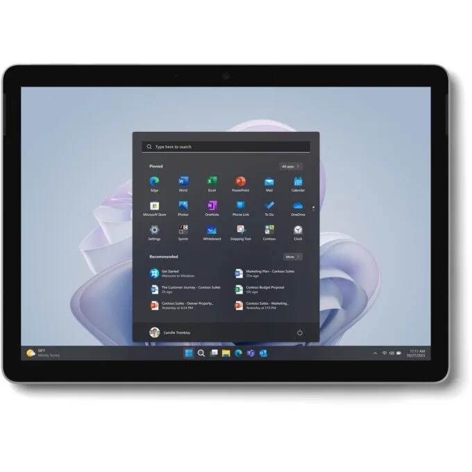 Microsoft Surface Go 4 - N200 - Platinum, 256GB SSD, 8GB RAM, Intel N200 3.7GHz, Windows 11 Pro — image 2
