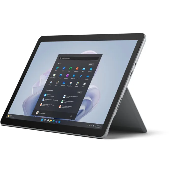 Microsoft Surface Go 4 - N200 - Platinum, 256GB SSD, 8GB RAM, Intel N200 3.7GHz, Windows 11 Pro — image 1