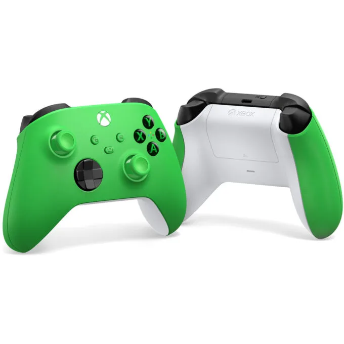 Microsoft Xbox Wireless Controller - Velocity Green - Wireless (Bluetooth & USB), Replaceable AA Battery — image 4