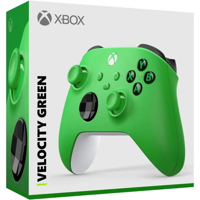 Microsoft Xbox Wireless Controller - Velocity Green - Wireless (Bluetooth & USB), Replaceable AA Battery — image 5