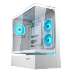Midi COUGAR CFV235. ARGB. Glas. Weiß