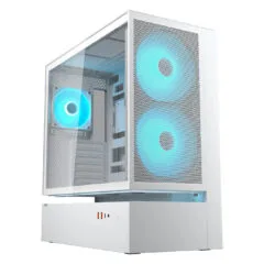 Midi COUGAR CFV235. ARGB. Mesh. Weiß