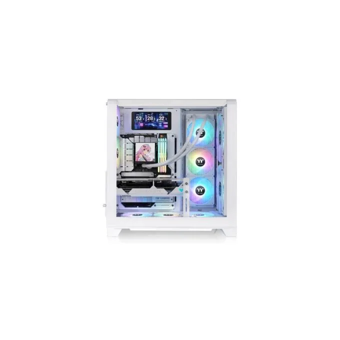 Midi Thermaltake View 390 Air Snow White - View 390 - White. ATX. micro ATX. Mini-ITX. SPCC. Tempered glass. — image 2
