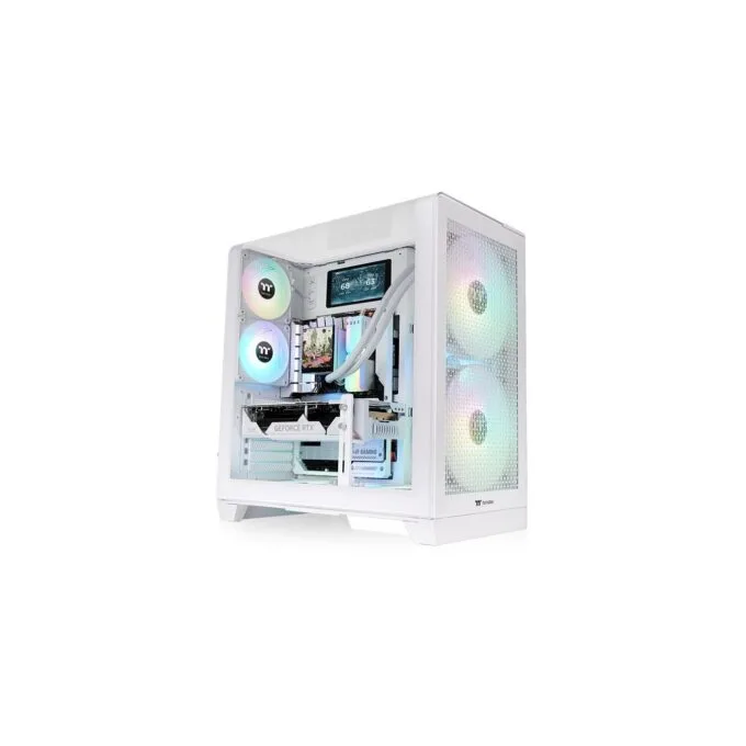Midi Thermaltake View 390 Air Snow White - View 390 - White. ATX. micro ATX. Mini-ITX. SPCC. Tempered glass. — image 1