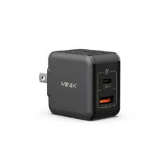 MINIX GaN Wall Charger Multi Adaptor 33W 1xUSB-C 1xUSB-A - P1 Mini - MINIX GaN Wall Charger Multi Adaptor 33W 1xUSB-C 1xUSB-A