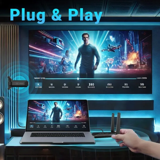 MINIX Wireless Display Adapter - NEO B14 - HDMI to Quad HDMI 1080p 50m — image 3