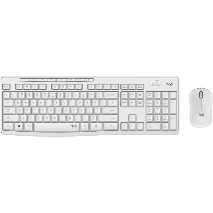 MK295 Silent Wireless Combo - MK295 - White, QWERTZ Hungarian, Full-size Keyboard + Ambidextrous Mouse, 2.4 GHz Wireless — image 1