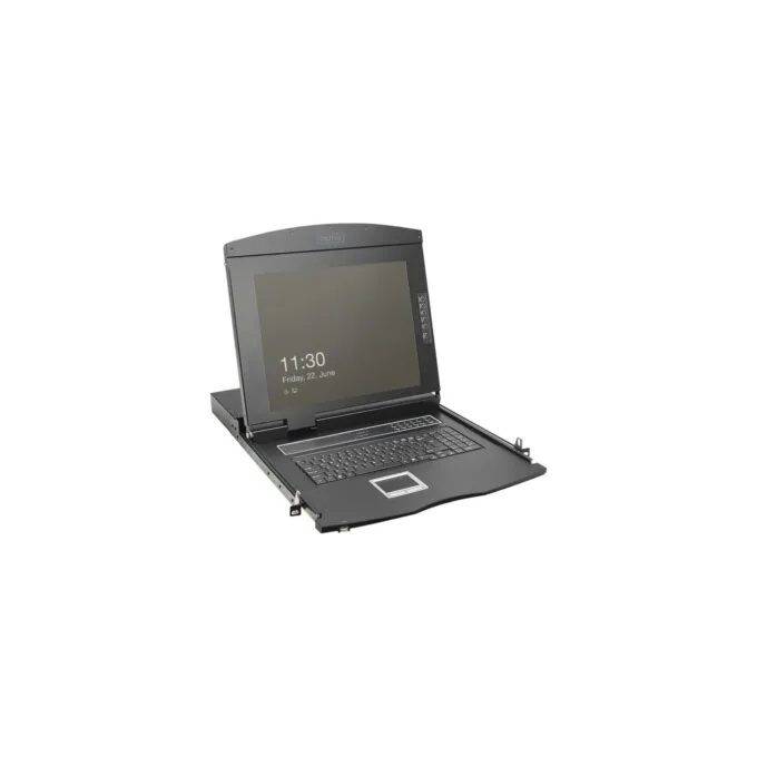 Modular HD LCD KVM console with 19' TFT 8 port HDMI, KVM switch — image 1