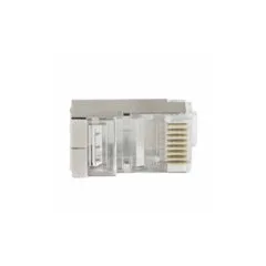 MP0077 MODULAR PLUG PASS THROUGH CAT6 STP RJ45 50pcs SHIELDED LOGILINK
