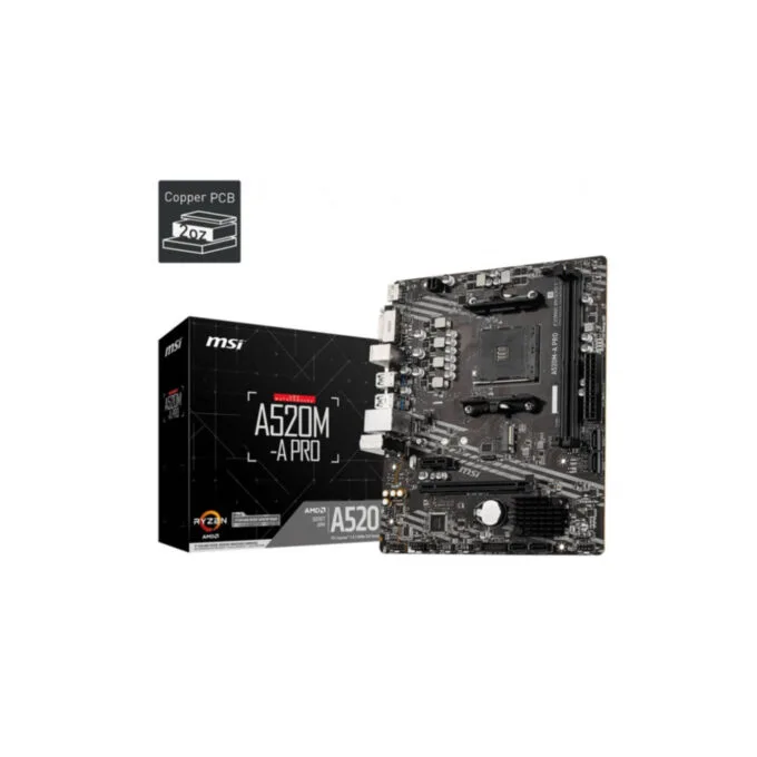 MSI A520M-A PRO AM4 Micro-ATX Motherboard DDR4 64GB PCIe 3.0 — image 5