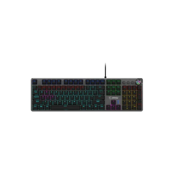 MSI Forge GK-310 RED Gaming Keyboard - GK-310 - Wired USB, Mechanical, RGB, German QWERTY, Black — image 4