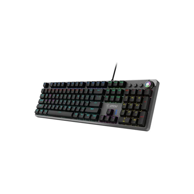 MSI Forge GK-310 RED Gaming Keyboard - GK-310 - Wired USB, Mechanical, RGB, German QWERTY, Black — image 1