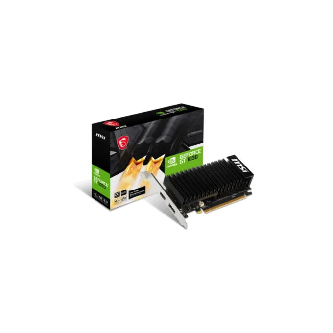 MSI GeForce GT 1030 4GB GDDR4 Low-Profile OC - 1430 MHz — image 1
