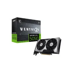MSI GeForce RTX 5050 8G VENTUS 2X OC - Silver, 8GB GDDR6, 2602 MHz Boost, PCIe 5.0, Dual-Fan