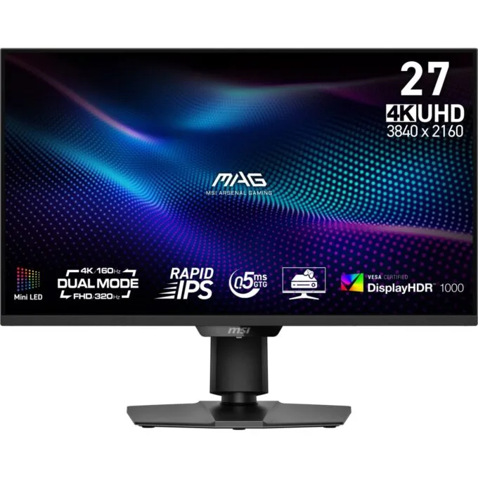 MSI LED Monitor - MAG 274UPDF E16M - LED Monitor - Gaming - 68.6 cm (27') - 3840 x 2160 4K UHD (2160p) @ 160 Hz — image 1