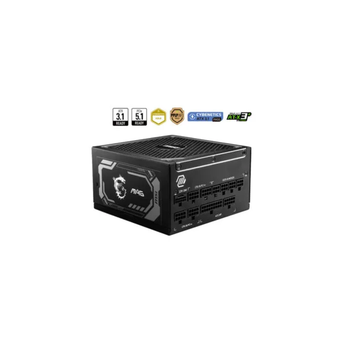 MSI MAG A1000GL PCIe5 1000W - 80 PLUS Gold, Fully-Modular, 12VHPWR — image 4