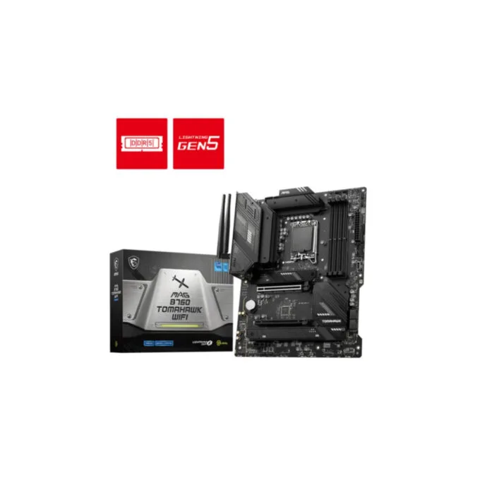 MSI MAG B760 TOMAHAWK WIFI - LGA1700 ATX Motherboard, DDR5 (128GB), Wi‑Fi 6E, 2.5GbE, HDMI 2.1 — image 2