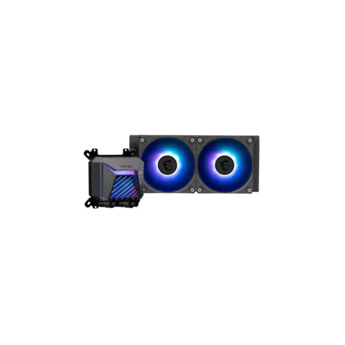 MSI MAG CORELIQUID A15 240mm AIO Liquid Cooler - Dual 120mm ARGB Fans, ARGB Pump, UNI Bracket — image 2